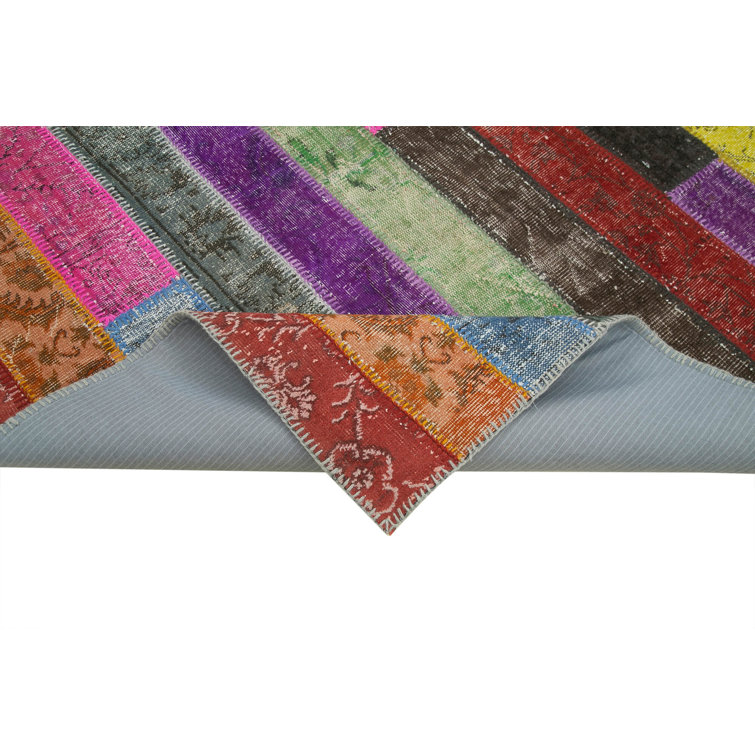 Rug N Carpet One-of-a-Kind Hand-Knotted 1970s 6'9" x 9'11" Wool/Cotton